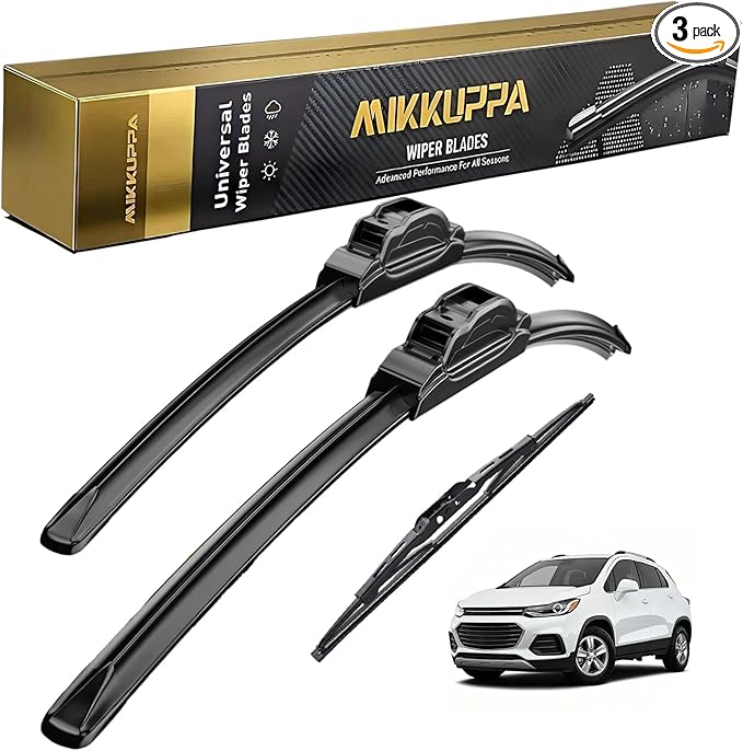 MIKKUPPA 26"+14"+10" Windshield Wiper Blades Replacement for Chevrolet Trax 2013 2014 2015 2016 2017 2018 2019 2021 Original Factory Quality All Season Front Rear Wiper Blade Set (Pack of 3)