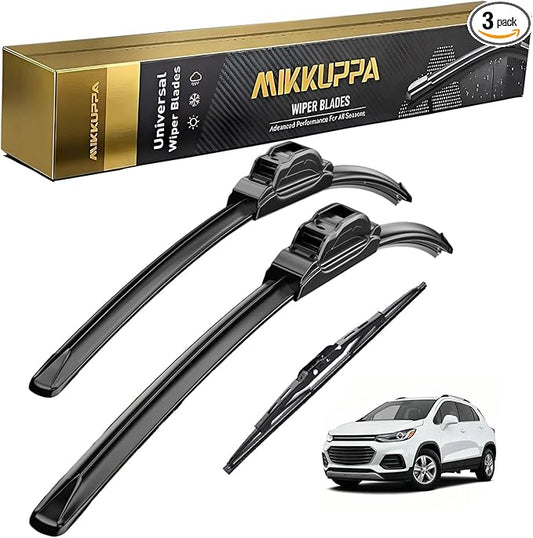MIKKUPPA 26"+14"+10" Windshield Wiper Blades Replacement for Chevrolet Trax 2013 2014 2015 2016 2017 2018 2019 2021 Original Factory Quality All Season Front Rear Wiper Blade Set (Pack of 3)