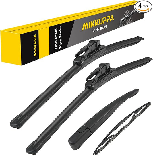 MIKKUPPA 20"/20"/12"/11" Windshield Wiper Blades - Replacement for 2008-2012 Ford Escape - Original Factory Quality Front and Rear Wipers Blade Set for My Car - Pinch Tab (Pack of 4)