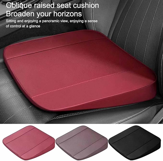 Car Seat Cushion for Ford F150(7seats) 2017-2023, Nonslip Driving Comfort and Breathable Lumbar Support Pad Sciatica and Back Pain Relief,Black-6 cm