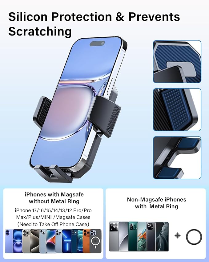 PZK Car Phone Mount for Honda CRV CR-V 2017 2018 2019-2020 2021 2022 Accessories 5th Gen CRV Custom Air Vent Phone Holder Auto Lock Hands Free 360° Rotation Cell Phone Automobile Cradles