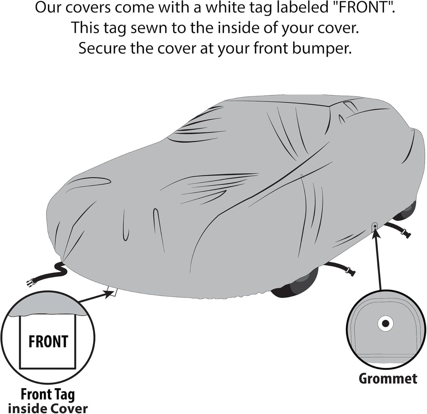 5 Layer Car Cover for Cadillac Series 60 Special Fleetwood 1941-1947, Semi Custom Fit Full Coverage Pollution, Dust, Sun, Snow, Rain, Hail All Weather Protection, Breathable