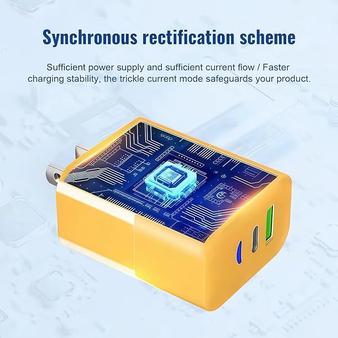 2026 New 120w Type C/USB A Dual Ports Adapter, C Chargers Fast Charging 10 Foot, Fast Phone Charger, Mechanical Style Multi-Function Cable, for Gaming Office Travel (1pcs)