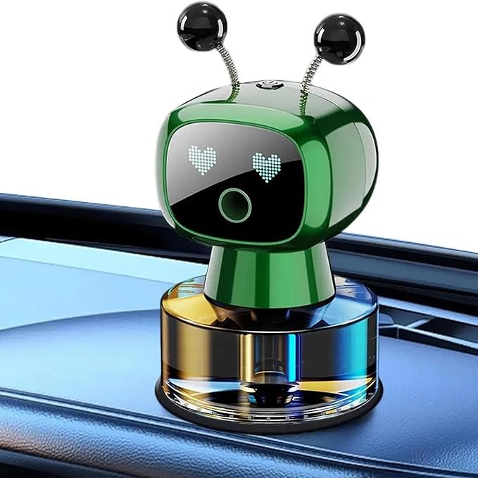 AI Car Robot Aromatherapy Diffuser - Automatic Air Freshener Spray, Ideal Gift for Car & Perfume Lover (Blue Ocean)
