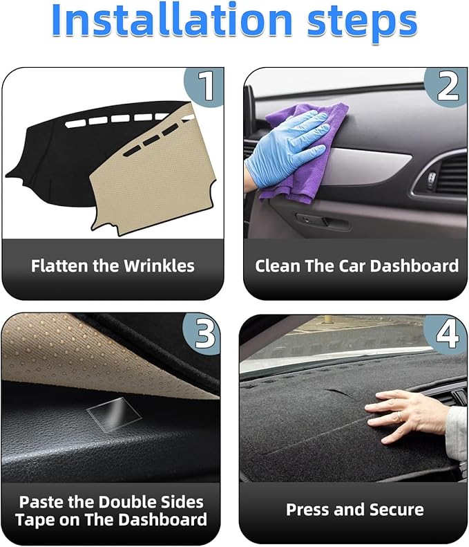 SKYLOTEC Dash Cover Mat Compatible with Nissan Kicks 2025 2026 Accessories (Not for Kicks Play) Nonslip Dashboard Cover Protective Pad