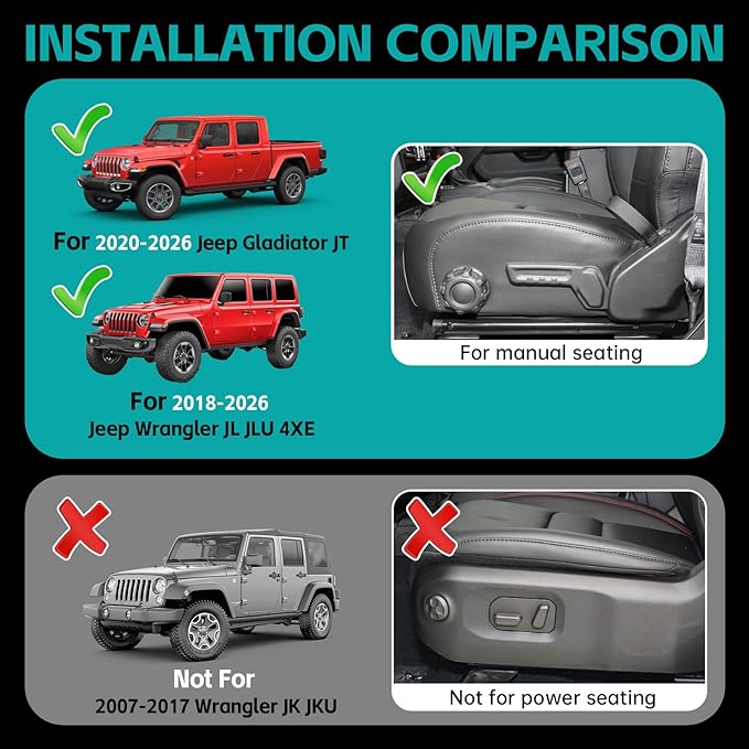 Front & Rear Door Pocket Cup Holder Organizer Fit for 2018-2026 Jeep Wangler JL JLU 4xe Rubicon Sahara & Gladiator JT Accessories, Metal Door Side Insert Storage Box (Not for Power Seats)