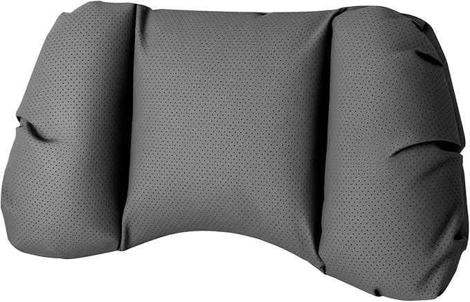 Car Neck Pillow & Lumbar Support for Porsche Taycan Sport Turismo 2022-2024 Ergonomic Breathable Mesh Auto Seat Back Cushion Headrest,Black-Lumbar Support