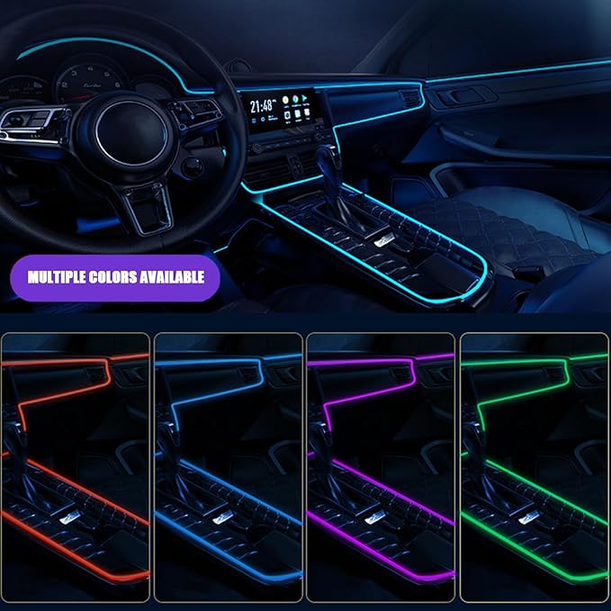 Car Interior Lights for BMW 3 Series Serie M3 E90 E91 E92 E93 F30 F31 F34 F35 F80 G20 G21 LED Car Interior Atmosphere Lamp Car Ambient Lighting Kits,Blue
