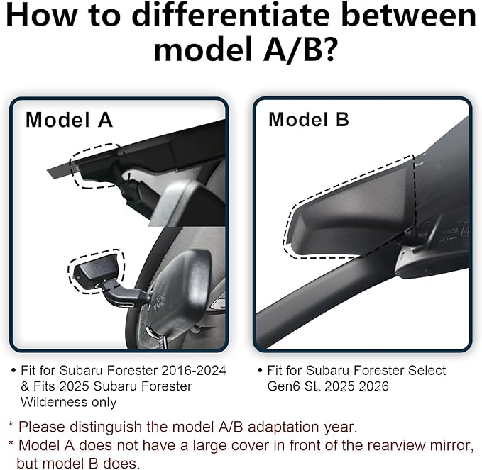 Mangoal 4K Dash Cam Custom fit for Subaru Forester Select Gen6 SL 2025 2026 (Model B), AWD Limited Premium Sport Touring etc, Integrated OEM Look, UHD 2160P Video, App & WiFi, 64GB Card