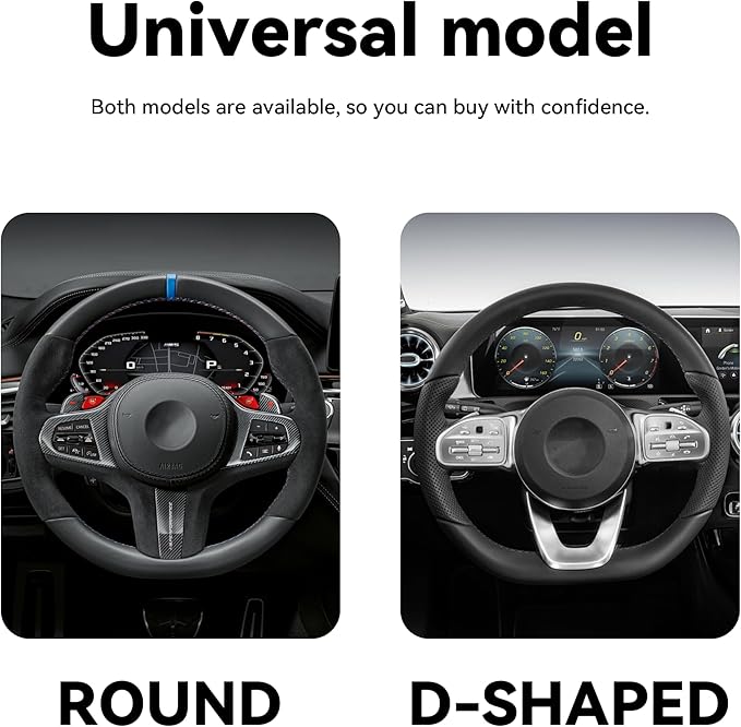 Bling Car Steering Wheel Cover, 15 Inch Rhinestones Soft Leather Elastic Steering Wheel Protector, Sparkly Crystal Diamond for Women Girls, Car Interior Accessories for Most Cars (Black)