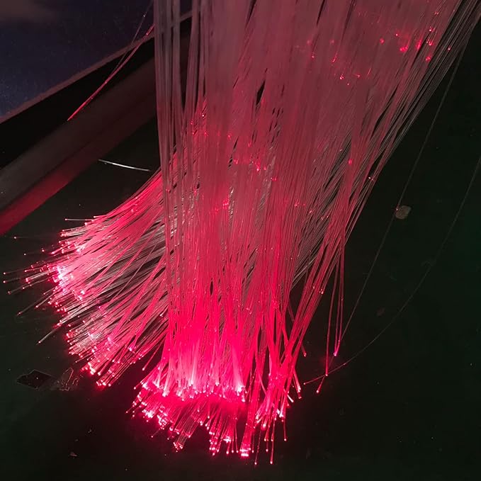 Ultra-Bright PMMA Plastic End Glow Optical Fiber Light for Fiber Optic Star Ceiling Light lamp Starlight Headliner kit for car Home(0.039in diameter/4921ft Per roll)