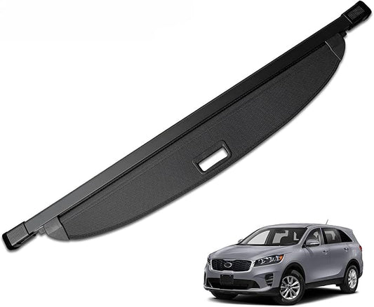 MIALUTY® Cargo Cover for 2016-2020 Kia Sorento Retractable Trunk Cover Sorento Accessories Anti-Peeping Anti-Theft Privacy Screen,Trunk Luggage Shield Shade Carbon Fiber Texture