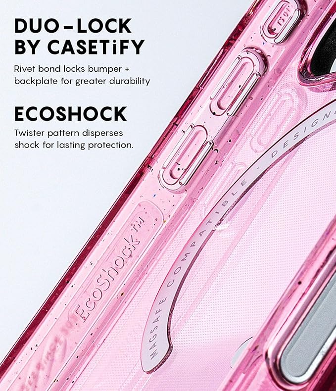 CASETiFY Impact iPhone 17 Pro Max Case [Slim/Compatible with Magsafe / 8.2 ft. 4X Military Grade Drop Protection] - Strawberry Cats - Clear Black