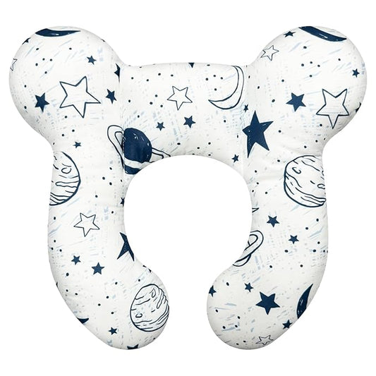 Baby Neck Pillows - Upgraded Toddler Travel Cushion for Toddler Head and Neck, Infant Neck Pillow for Car Plane Stroller Pushchair - Starry Sky