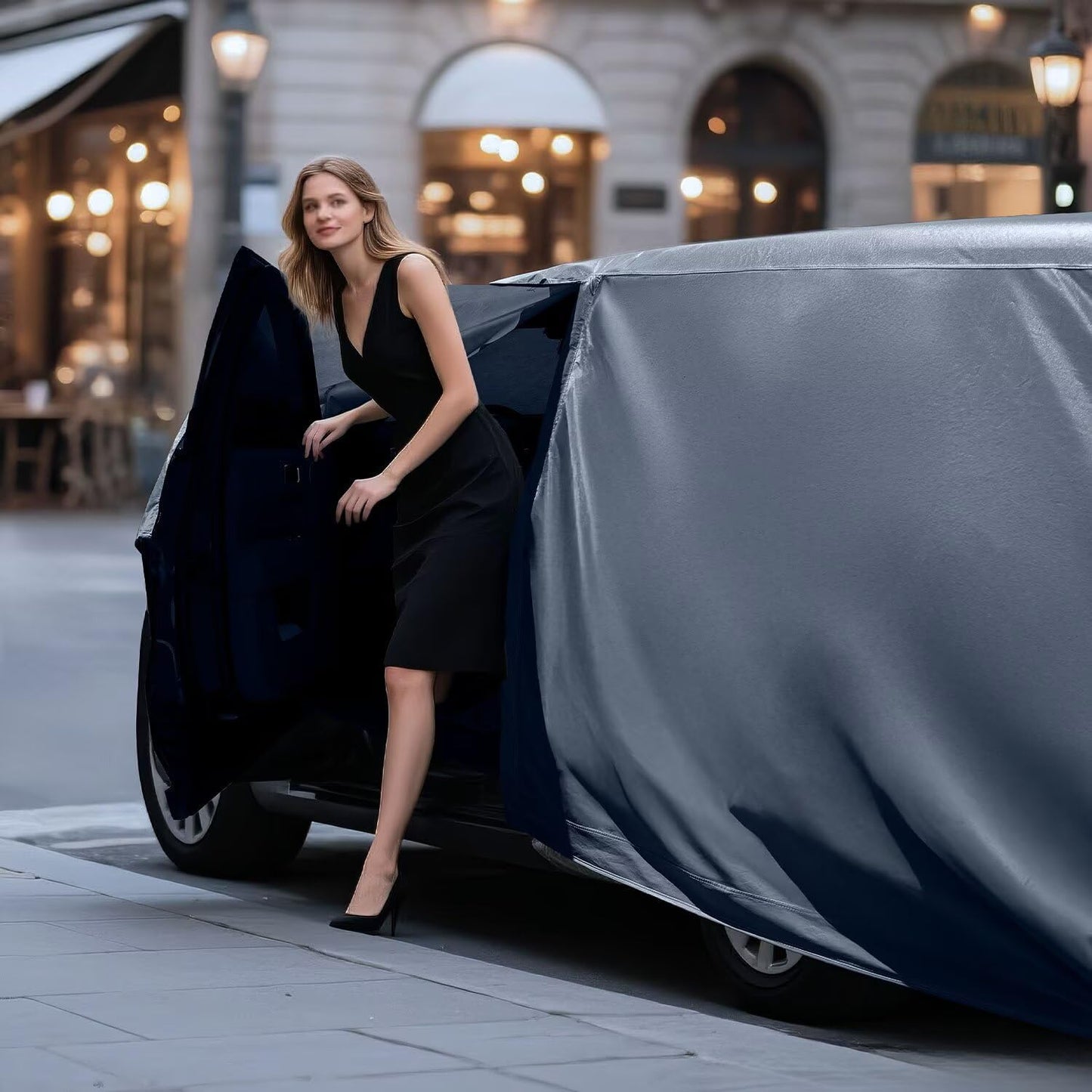Waterproof Ford Crown Victoria(1991-2010) Car Cover with Breathable Vents, [2025 Upgrade] Premium Covers with Cotton Liner and Zipper Door, Sun Rain Snow Dust Uv Protection.(Gift with Towel)