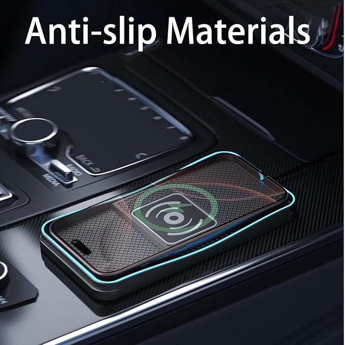 Car Wireless Charger Pad for Lexus NX 2015-2026, Fast Car Wireless Charging Pad for Car Center Console, Non Slip Charging Mat,1M-Type C