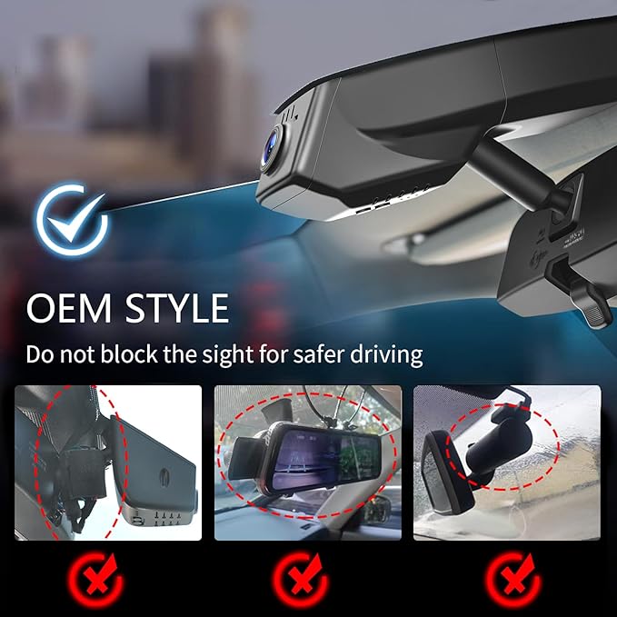 Mangoal Front 4K & Rear 1080p Dash Cam Custom fit for Chevy Colorado 2015-2022 Select Base WT LT Z71 ZR2(Model A), Integrated OEM Look, UHD 2160P Video, WiFi and App, 128GB Card