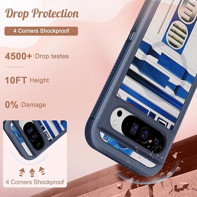 for Google Pixel 9 Case/Pixel 9 Pro Case - Compatible with MagSafe Women Cute Girls Magnetic Protective Cover Teen Boys Cool Unique Design Heavy Duty Shockproof for Pixel 9/9 Pro Phone Case