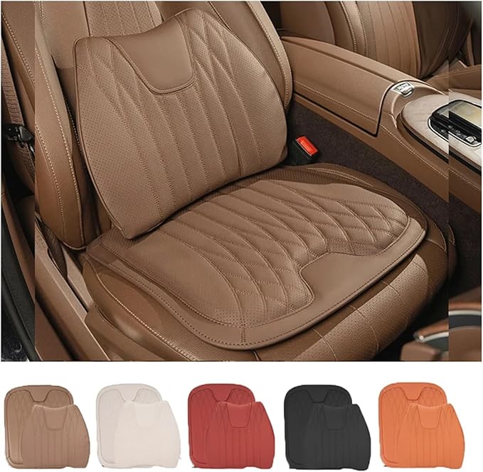 F Car Seat Cushion for BMW All Model I3 I4 I8 X1 X2 X3 X4 X5 X5M X6 X7 Z4 Car Lumbar Support Pillow Auto Seat Waist Back Cushion Y (Color : Red B)
