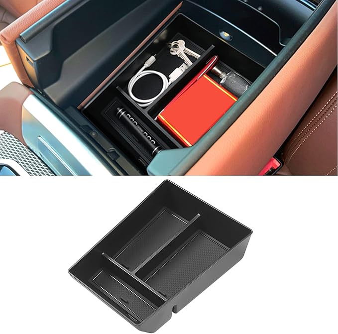 Jaronx Compatible with BMW X5 G05/ X6 G06/ X7 G07 Center Console Organizer, Console Organizer Tray Storage Compatible with BMW X5 G05/ X7 G07 2019-2026, X6 G06 2020-2026