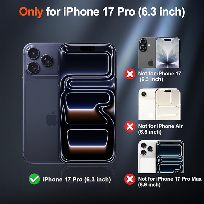 SUPFINE Magnetic for iPhone 17 Pro Case (Compatible with MagSafe)(Military Grade Drop Protection) Translucent Matte Shockproof with Anti-Fingerprint Phone Cover 2025,Purple