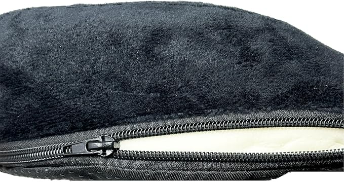 Seat Cushion - Memory Foam Sitting Pillow - Car Seat & Office Chair Cushion - Slip-Resistant with Soft Surface (1 Pack, Curved Shape)