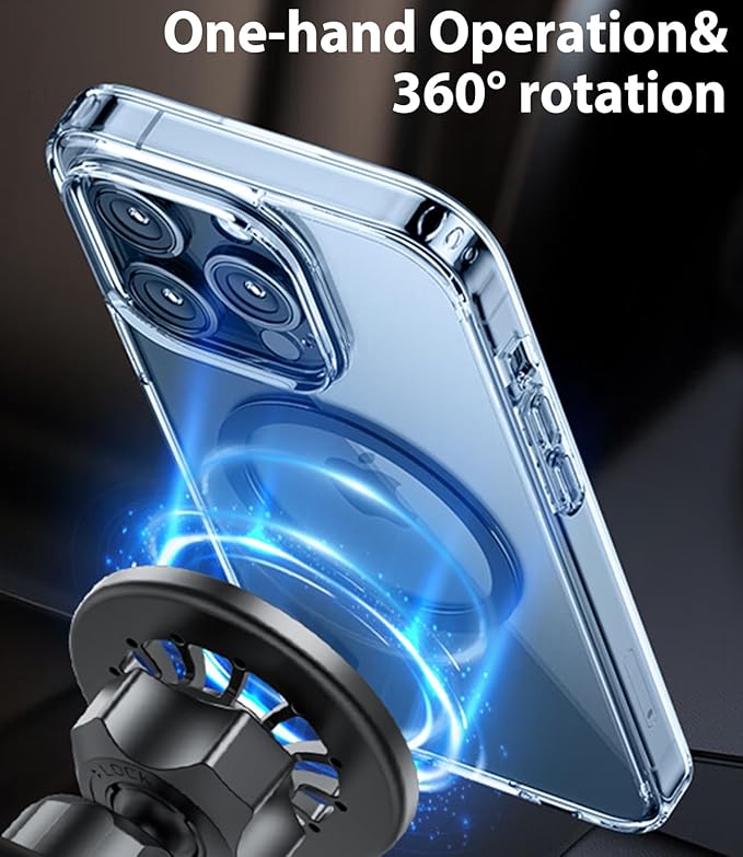 for MagSafe Tundra/Sequoia Phone Mount, Exclusive Fit for Toyota Tundra 2007-2013 and 2008-2017 Sequoia, for iPhone 17/16/15/14/13/12/Mini Series, Air Vent Toyota Tundra/Sequoia Accessories