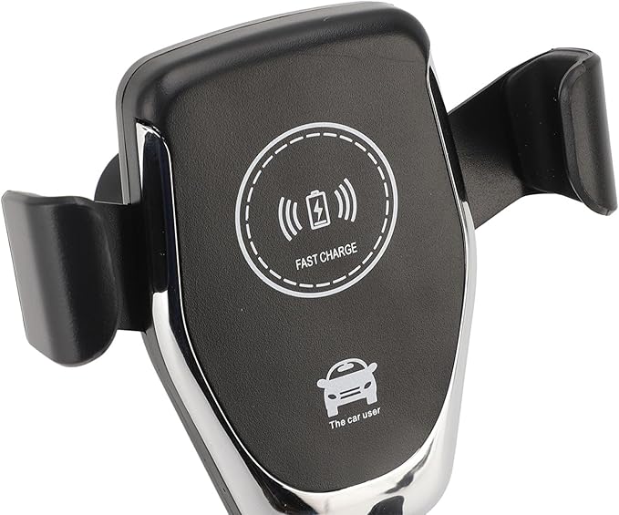 Wireless Car Charger, 15W Fast Charging Automatic Phone Holder with 360 Degree Rotation for Vent Mount, Secure Access and Easy Use in Car