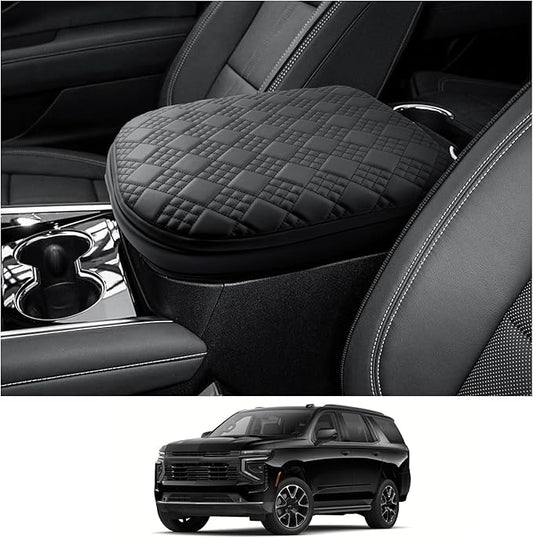 CDEFG for 2025 2026 Chevy Suburban Tahoe Center Console Cover for 2025 2026 Suburban Tahoe Accessories Armrest Cover Armrest Middle Console Pad Arm Rest Cushion Thick Pad