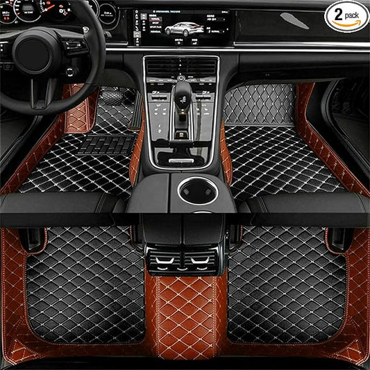 Custom Making Car Floor Mats Compatible with Audi BMW Mercedes-Benz Toyota Lexus Honda Infiniti Nissan Hyundai Kia All Models 2005-2026 (Black Beige and Brown)