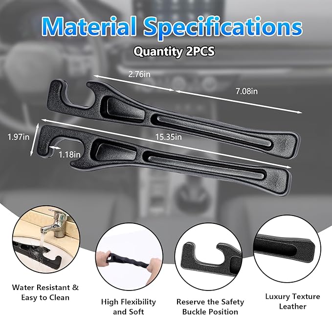 【Compatible with Mercedes-Benz GLE GLC】 Seat Gap Filler,No Drop Seat Guard Compatible with Mercedes-Benz GLE GLC,Drop Seat Guards for Cars(2Pcs),Emergency Keychain Car Escape Tool(2Pcs)