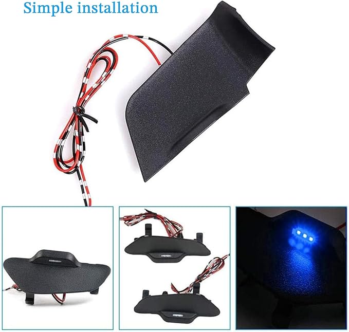 Door Bowl Light Fit for Toyota RAV4 2022 2023 2024 Inner Door Handle Accessories Bowl Shape LED Light Ambient Light Interior 4 pcs (Blue)