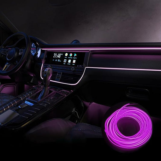 Car Interior Lights for Skoda Octavia Kamiq Karoq Kodiaq Superb Yeti Scout LED Car Interior Atmosphere Lamp Car Ambient Lighting Kits,Purple