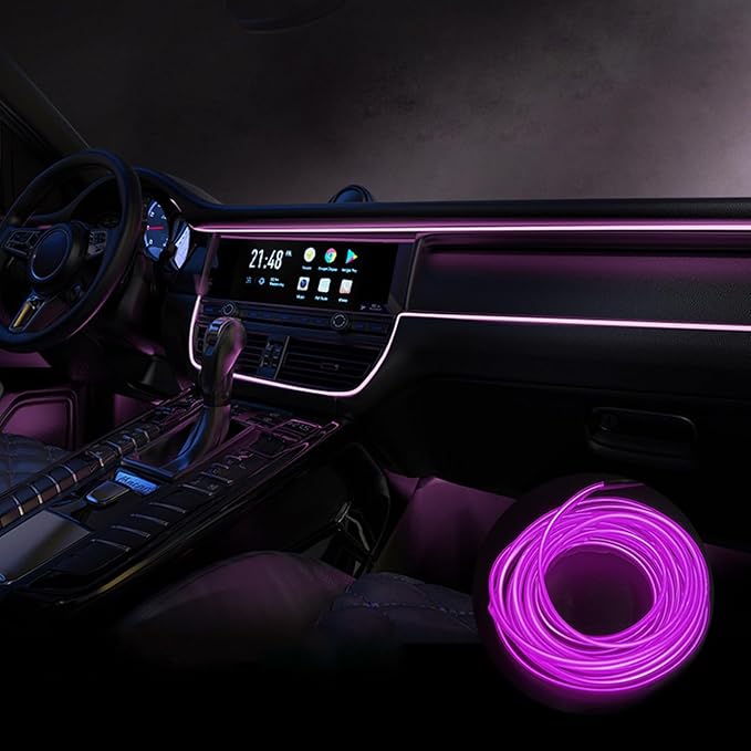 Car Interior Lights for BMW 7 Series 730d 730Ld 740d 740Ld 730i 730Li 740i 740Li 750i 750Li 745e 745Le LED Car Interior Atmosphere Lamp Car Ambient Lighting Kits,Purple