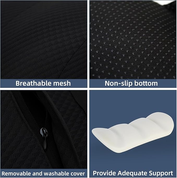 1 Piece Automotive Seat Lumbar Support Pillow for Jeep Grand Cherokee L 2021-2025, Driving Lower Back Cushion Ergonomic Orthopedic Posture Rest