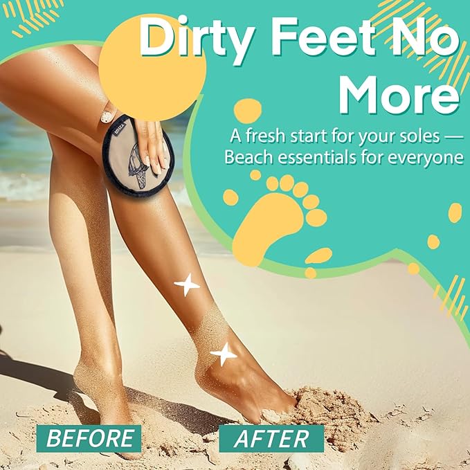 Beach Sand Remover Sand Eraser Wipe Mitt Family Kids Women 2026 Summer Beach Towels Vacation Essentials Mexico Costa Rica Trip Must Haves Hawaii Honeymoon Accessories Alaska Cruise Ship Gear 1Pcs