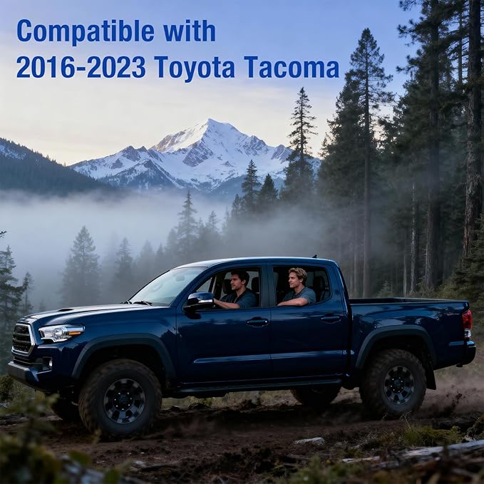 Dash Magentic Phone Holder for Toyota Tacoma 2016 2017 2018 2019 2020 2021 2022 2023, 3rd Gen Tacoma Dashboard Clip Cell Phone Cradles Adjustable Phone Stand Phone Mount Fit for All Smartphone