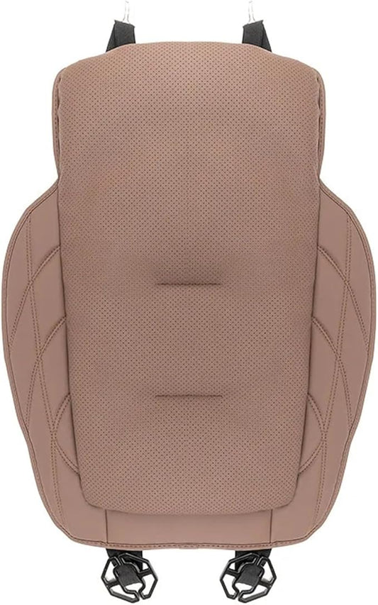 GouDan&Smallstore Leather Car Seat Cushion with Integrated Lumbar Support - Breathable and Ventilated Comfort for All Vehicles(Front seat Cushion A)