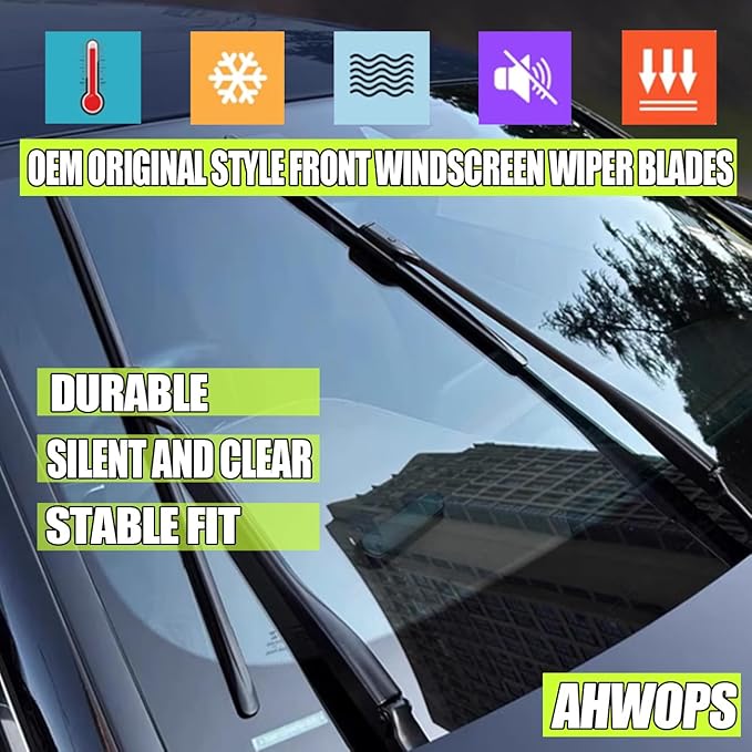 3 Wiper Front and Rear Wiper Blades for Honda Pilot 2016-2022, OE Original Style (26″/24″ Front/14″ Rear) For My Car