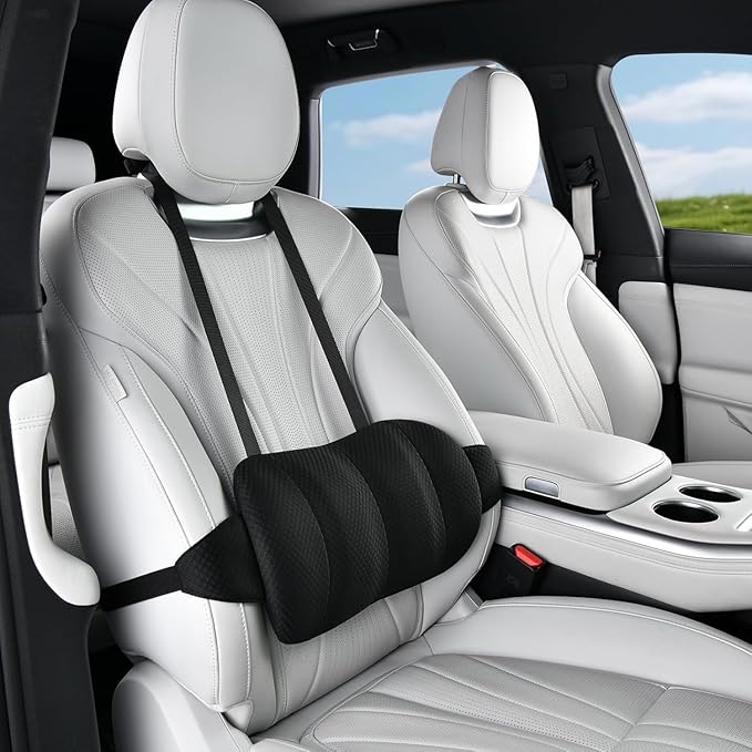 1 Piece Automotive Seat Lumbar Support Pillow for Ford Transit 2015-2026, Driving Lower Back Cushion Ergonomic Orthopedic Posture Rest