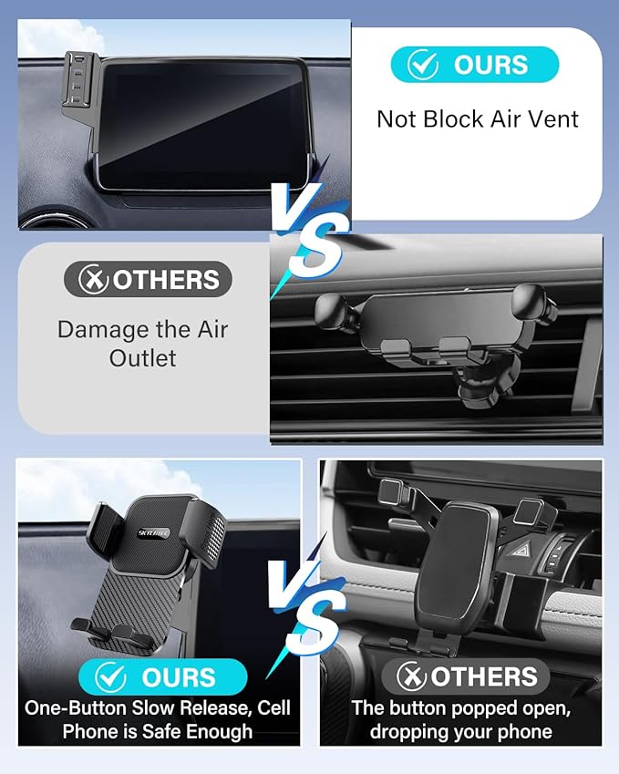 SKYLOTEC Car Phone Holder for BMW 7 Series 2016 2017 2018 2019 2020 2021 2022 Accessories 10.25/10.3-Inch Screen Fixed Clip, Automobile Cradles Phone Mount, Cell Phone Base Not Block Air Vent