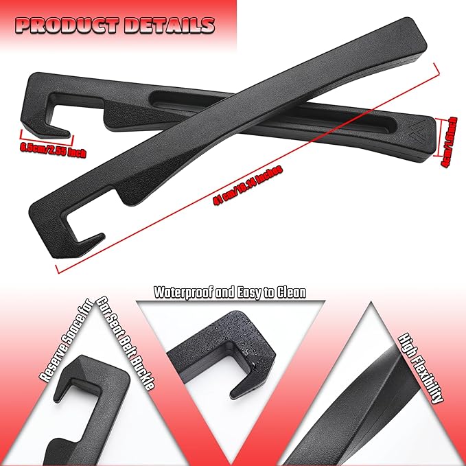 Toyota Camry Seat Gap Filler, Car Seat Gap Filler Organizer Stop Things from Dropping Customized Interior Accessories for Toyota, Black Pack of 2