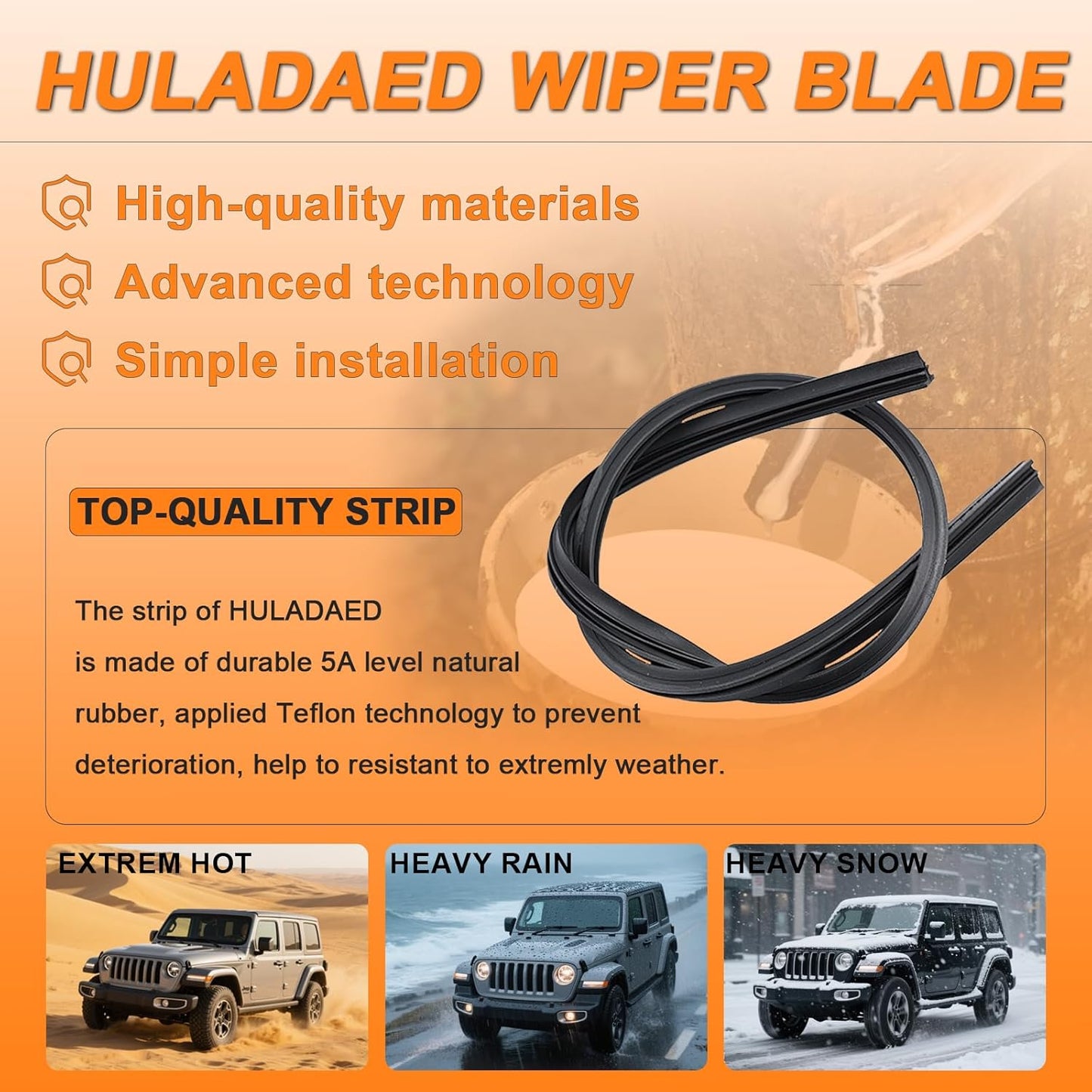 HULADAED® 28'' 18'' 12'' Windshield Wipers Replacement for Nissan Rogue Sport 2022 2021 2020 2019 2018 2017,Silicone Front Rear Wiper blades for MY Car-All Weather & Quiet(3 PACK)