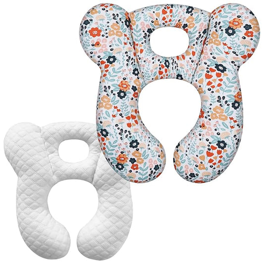 Baby Travel Pillow, Infant Kid's Cushion Soft and Skin Friendly for Car Seat, Pushchair and Stroller (Style M)