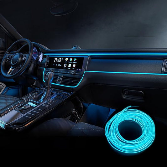 Car Interior Lights for Lexus is/HS/ES/LS/GS/HS/LM/UX/NX/RZ/RX/TX/GX/LX LED Car Interior Atmosphere Lamp Car Ambient Lighting Kits,Ice Blue