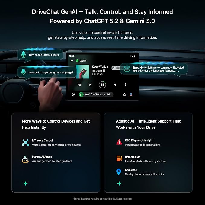 Wireless CarPlay Adapter, Magic AI Box with 4G LTE | GPS | Full Android OS, Wireless CarPlay Box Compatible with Wired Factory CarPlay & Android Auto, Support for YouTube/Netflix