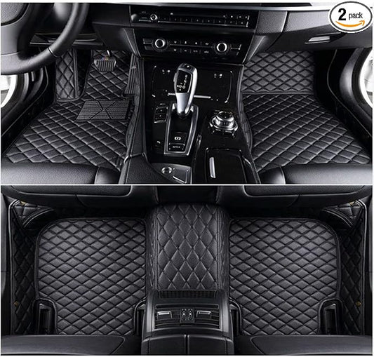 Custom Making Car Floor Mats Compatible with Audi BMW Mercedes-Benz Toyota Lexus Honda Infiniti Nissan Hyundai Kia All Models 2005-2026 (Black)