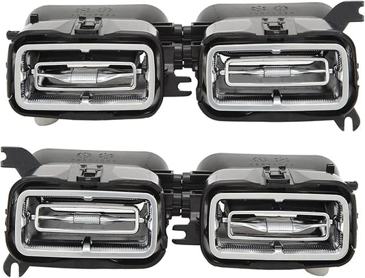 Air Vent Ambient Light, 4 Pcs 64 Color Front LED Turbine Air Vent Ambient Light Kits for GLE GLS‑Class W167 X167 2020 and Up