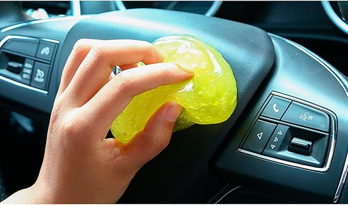 x xotic tech Car Cleaning Gel for Car Detailing Putty Interior Cleaner Slime Auto Detail Tools Supplies Accessories Valentines Day Gifts for Him Her Men Women Stocking Stuffers Yellow 6 Pack