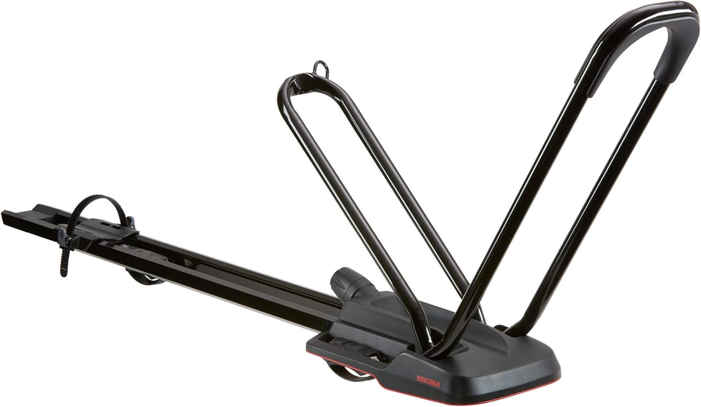 Yakima Upright Bike Rack Mount, Car and SUV Roof Bicycle Carrier with Low Profile Tray and Universal Mounting Hardware, HighRoad